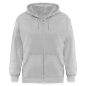 S00372  American Grown with irish roots Unisex Zip Hoodie Irish Roots Men's Zip Hoodie - heather gray