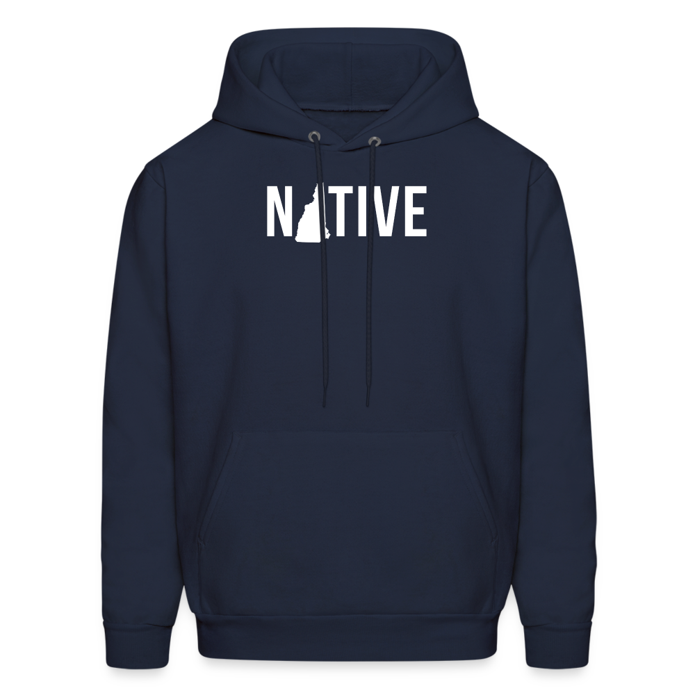 S00029 New Hampshire- Native Men's Hoodie - navy