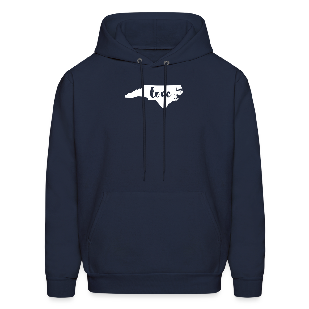 S00033 North Carolina- Love Men's Hoodie - navy