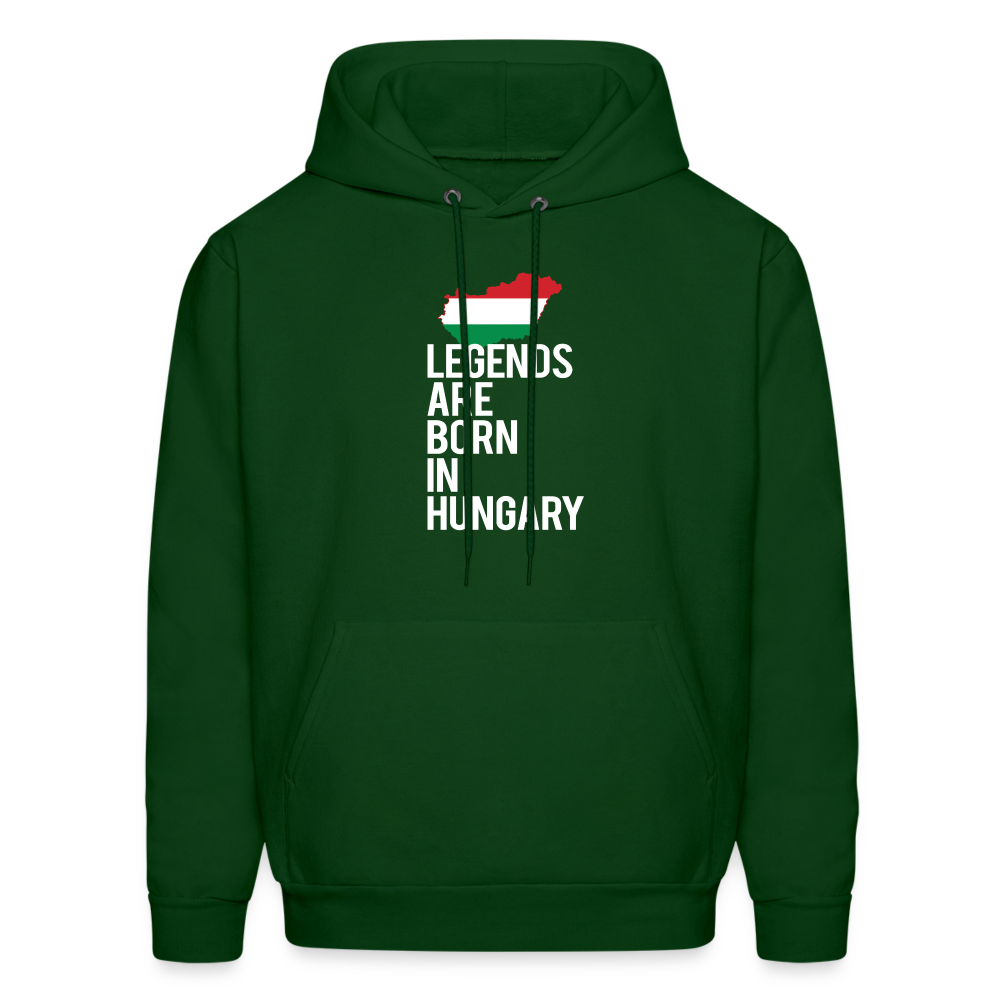 Legends are born in Hungary Men's Hoodie - forest green