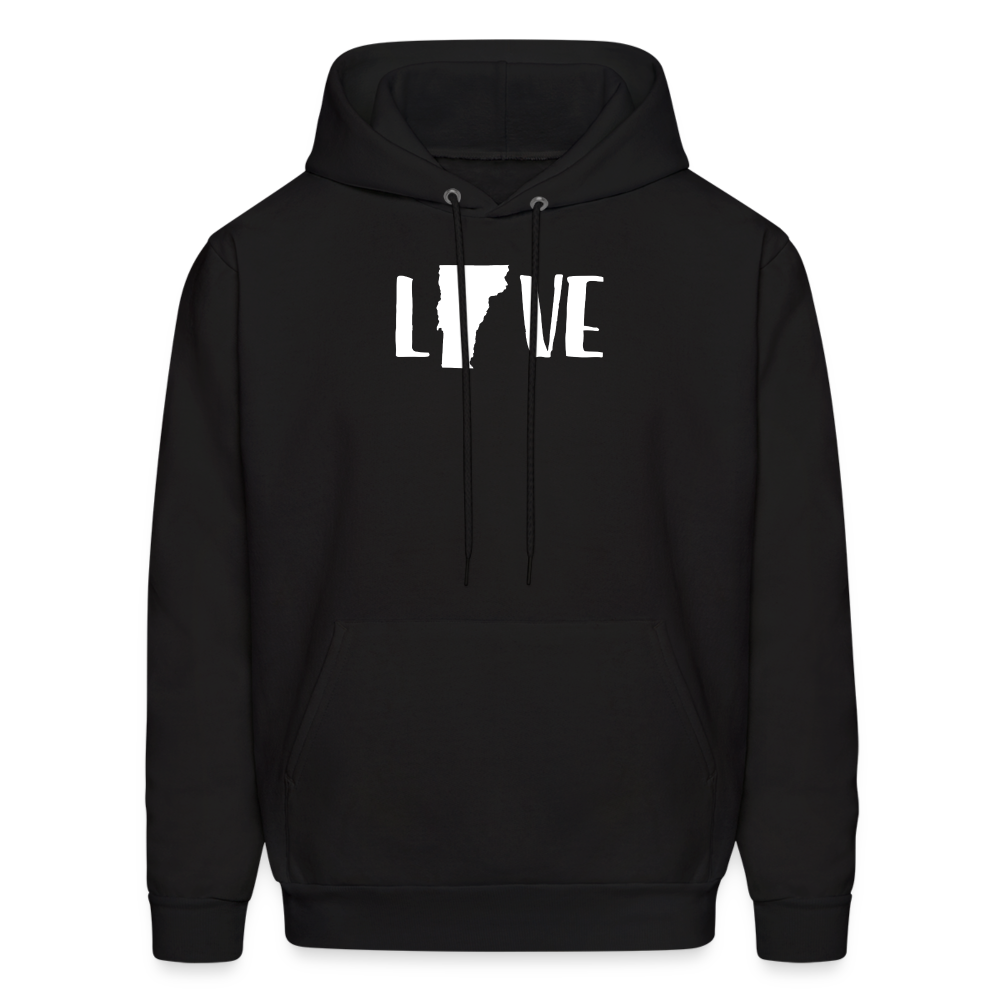 S00045 Vermont -Love Men's Hoodie - black