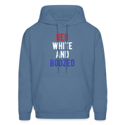 Patriot Red white and boozed  S00051 Men's Hoodie - denim blue