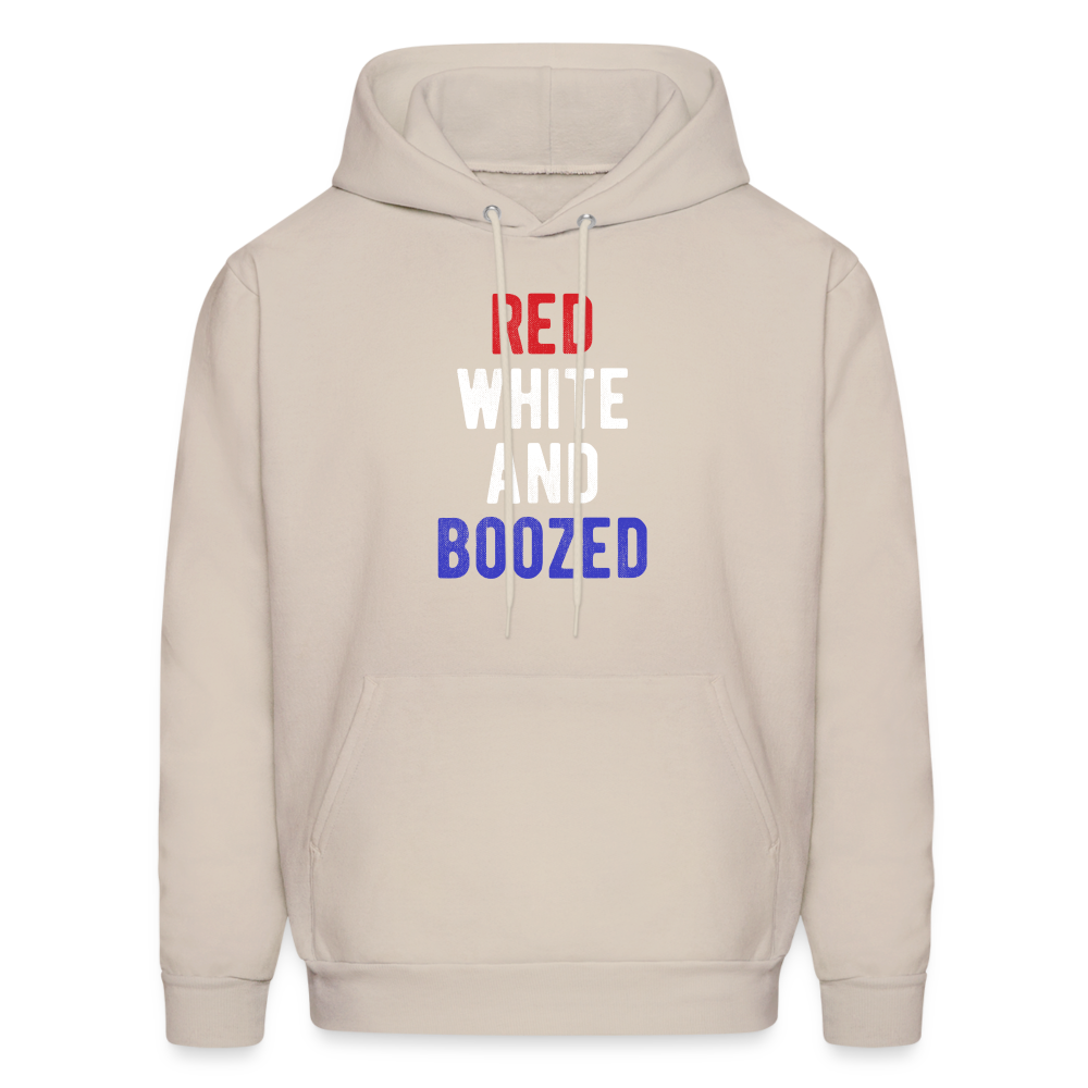 Patriot Red white and boozed  S00051 Men's Hoodie - Sand