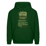 K00800  Computer Engineer Hoodie - Computer Engineer see also WIZARD, MAGICIAN, Computer Engineer GifMen's Hoodie - forest green