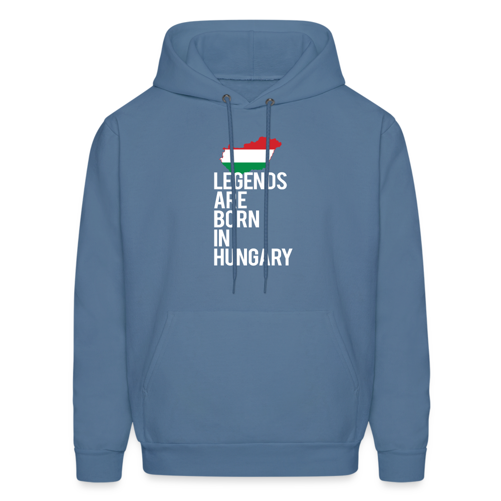 Legends are born in Hungary Men's Hoodie - denim blue