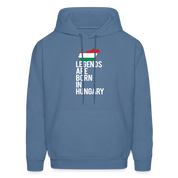 Legends are born in Hungary Men's Hoodie - denim blue