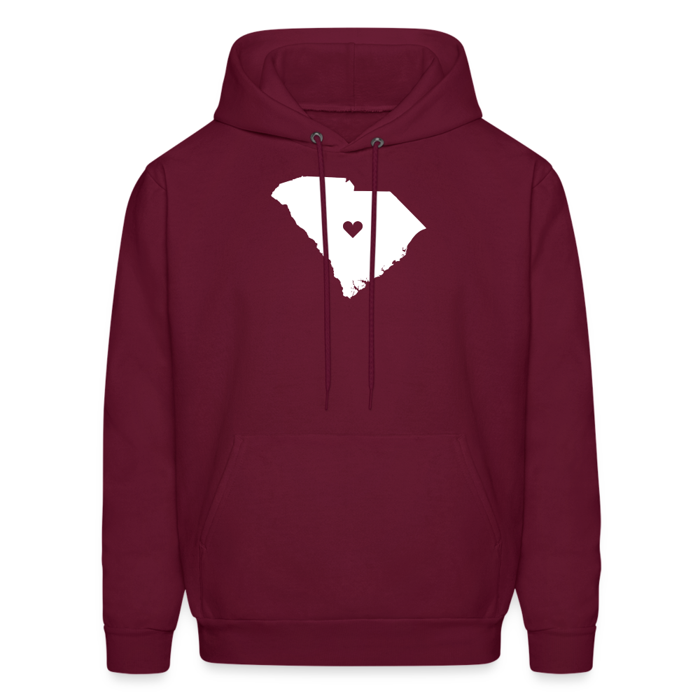 S00040 South Carolina-Love  Men's Hoodie - burgundy