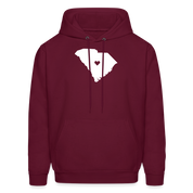 S00040 South Carolina-Love  Men's Hoodie - burgundy