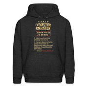 K00800  Computer Engineer Hoodie - Computer Engineer see also WIZARD, MAGICIAN, Computer Engineer GifMen's Hoodie - charcoal grey