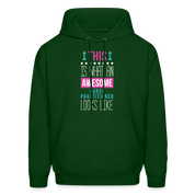 Nurse Practitioner Hoodie - This is what an awesome Nurse Practitioner looks like S00066 Men's Hoodie - forest green