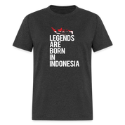 Legends are born in Indonesia Unisex Classic T-Shirt - heather black