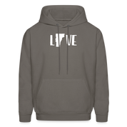 S00045 Vermont -Love Men's Hoodie - asphalt gray
