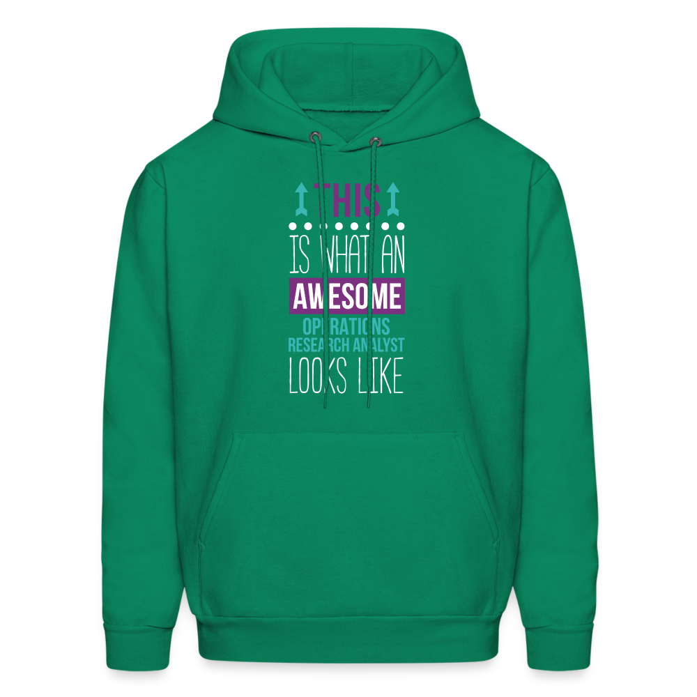 This is what an awesome Operations research analyst looks like  S00069 Men's Hoodie - kelly green