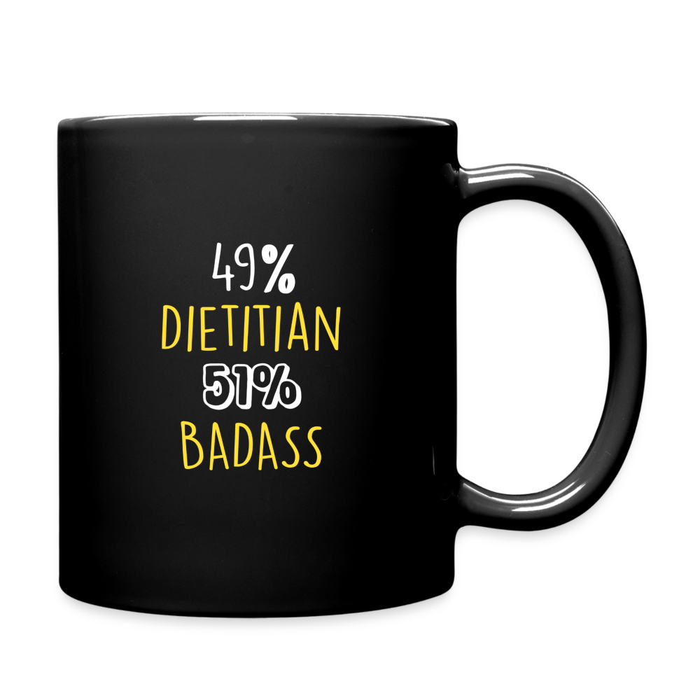 K00273 49% dietitian , 51 % badass Mug - black