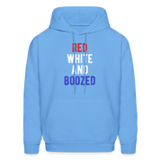 Patriot Red white and boozed  S00051 Men's Hoodie - carolina blue