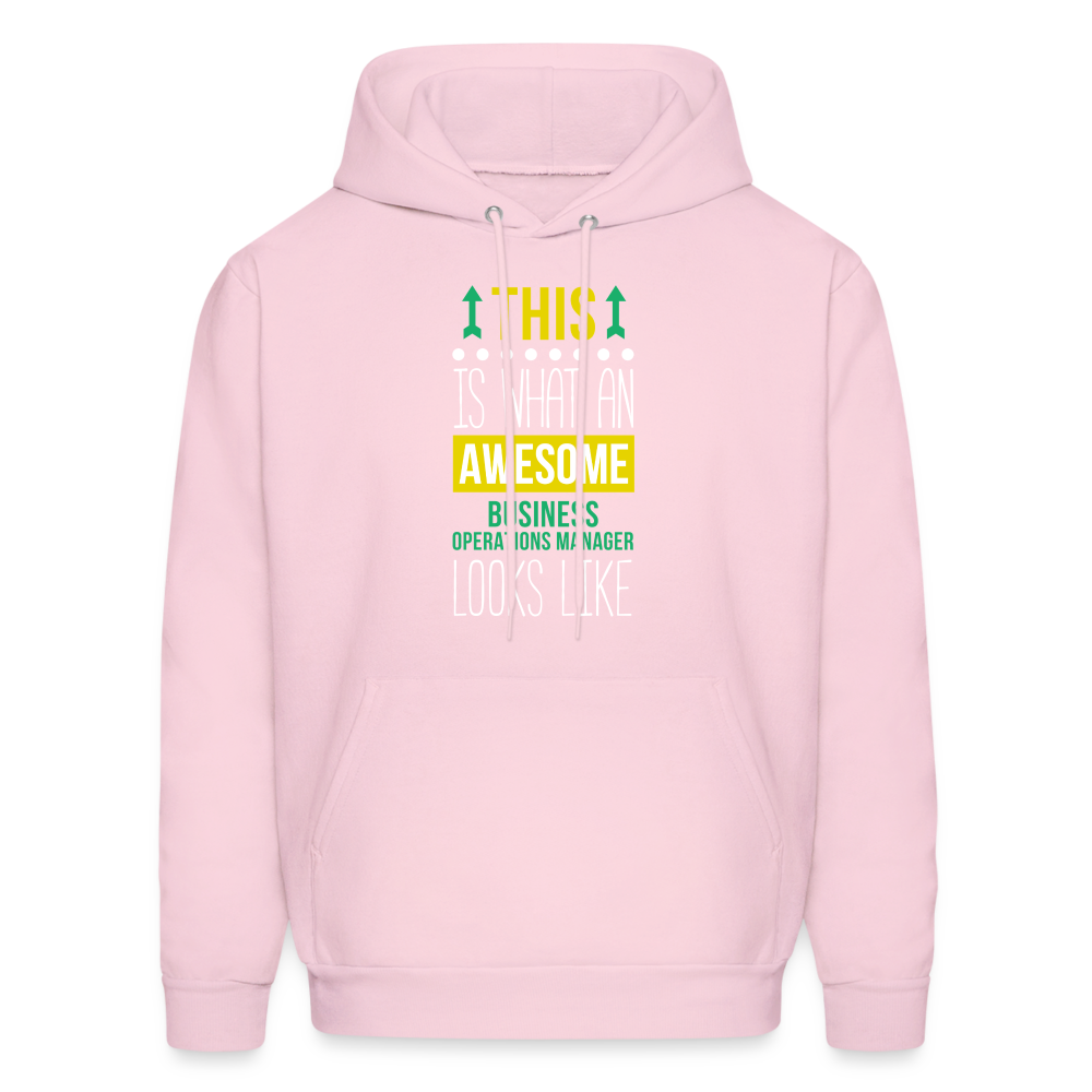 This is what an awesome Business operations manager looks like  S00080 Men's Hoodie - pale pink