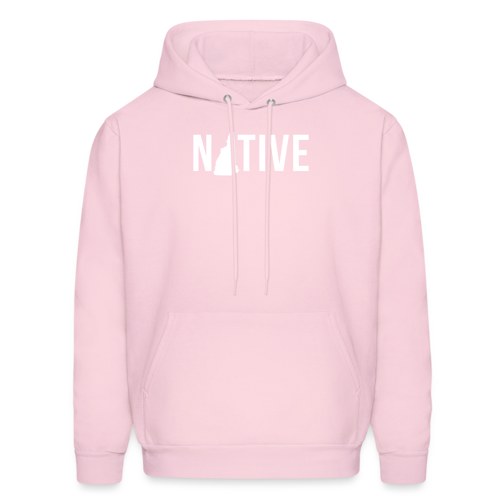 S00029 New Hampshire- Native Men's Hoodie - pale pink