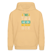 This is what an awesome Mechanic looks like S000103 Men's Hoodie - light gold 