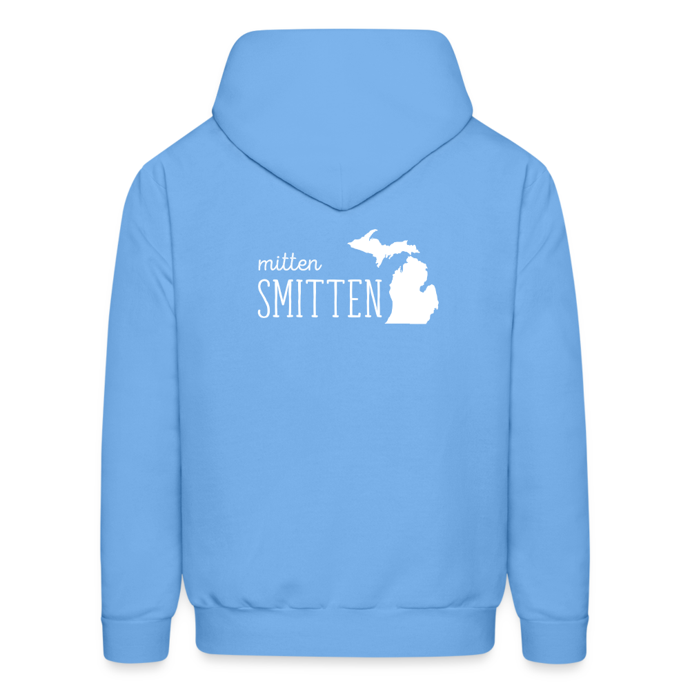 S00022 Michigan Mitten smitten Men's Hoodie - carolina blue