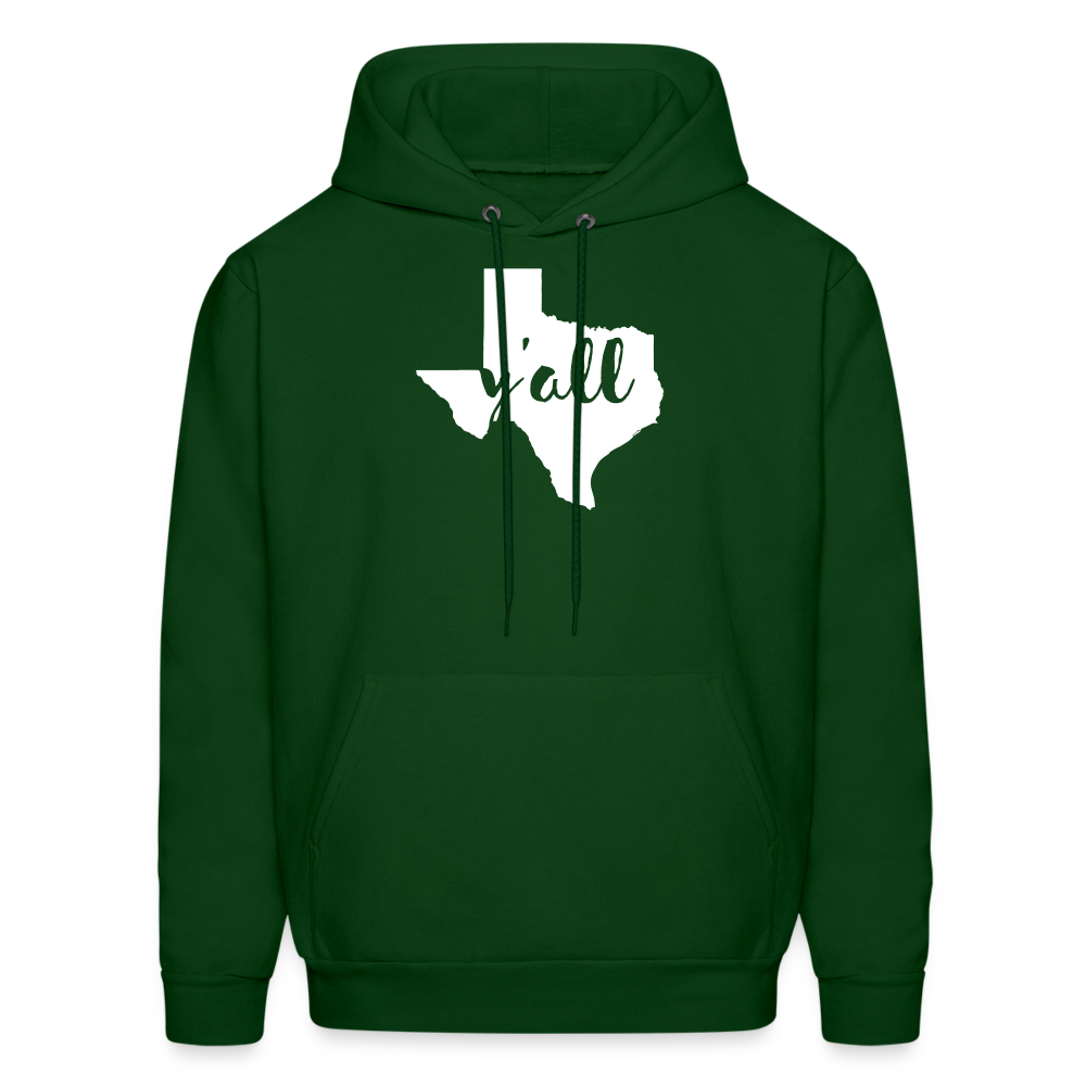 S00043 Texas -Y'all  Men's Hoodie - forest green