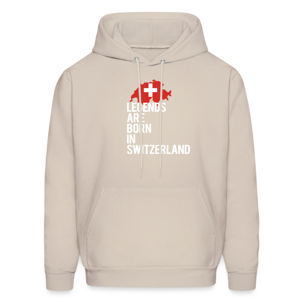 Legends are born in Switzerland Unisex Hoodie - Sand