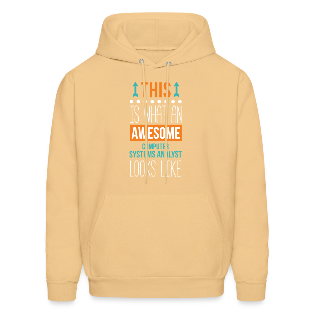 Computer system analyst Hoodie - This is what an awesome Computer system analyst looks like  S00064 Men's Hoodie - light gold 