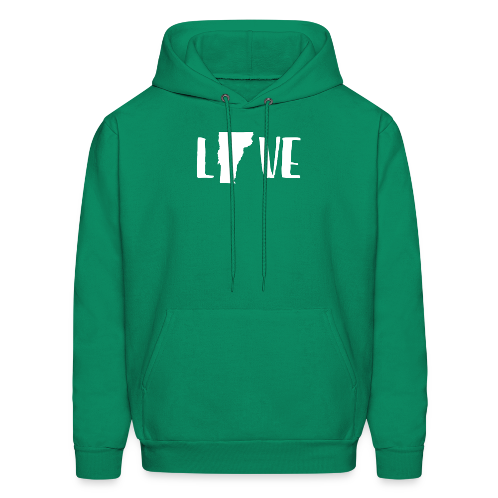 S00045 Vermont -Love Men's Hoodie - kelly green