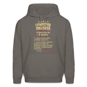K00800  Computer Engineer Hoodie - Computer Engineer see also WIZARD, MAGICIAN, Computer Engineer GifMen's Hoodie - asphalt gray