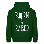 S00024 Mississippi Born & raised  Men's Hoodie - forest green