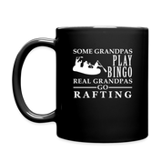 Real Grandpas go Rafting Full Color Mug - black