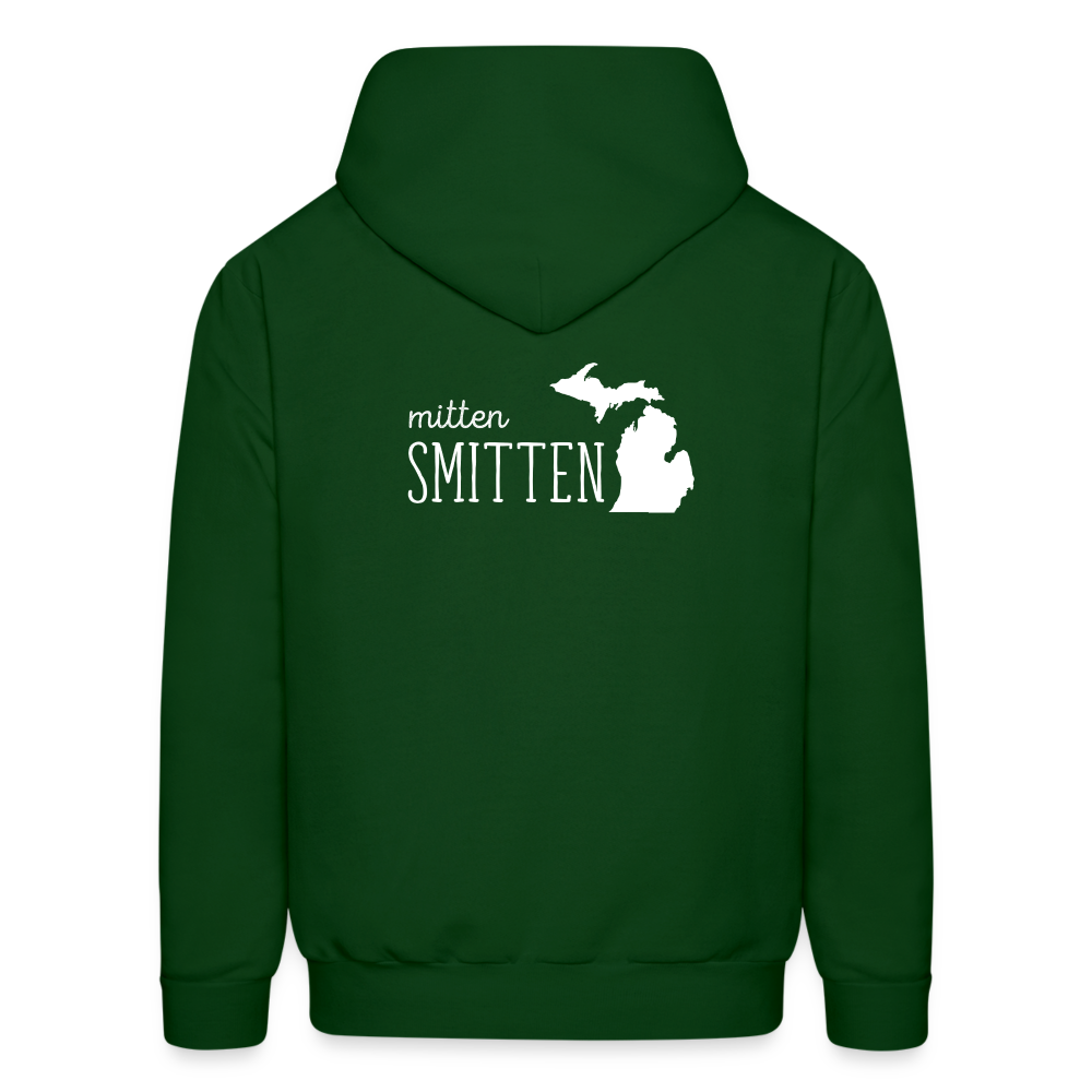S00022 Michigan Mitten smitten Men's Hoodie - forest green