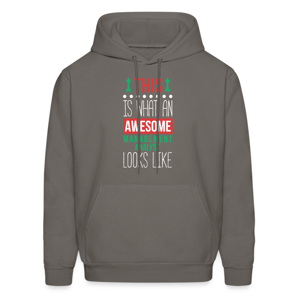 Management analyst This is what an awesome Management analyst looks like S00077 Men's Hoodie - asphalt gray