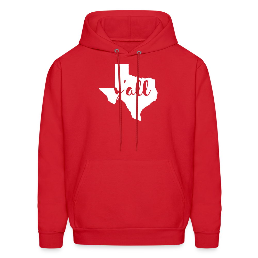 S00043 Texas -Y'all  Men's Hoodie - red