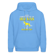 Never underestimate an old man with a Bullmastiff Unisex Hoodie - carolina blue