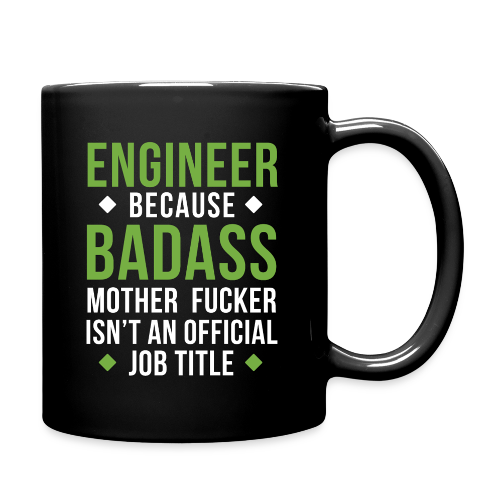 Badass Engineer Full Color Mug - black