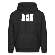 S00037 Oregon-Love  Men's Hoodie - charcoal grey