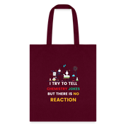 Chemistry jokes tote bag new design 2025 - burgundy
