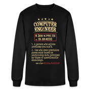 K00800 Computer Engineer crewneck - Computer Engineer see also WIZARD, MAGICIAN, - black
