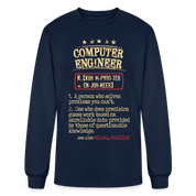 K00800 Computer Engineer crewneck - Computer Engineer see also WIZARD, MAGICIAN, - navy
