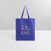 Chemistry jokes new design 2025 tote bag - royal blue