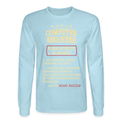 K00800 Computer Engineer crewneck - Computer Engineer see also WIZARD, MAGICIAN, - powder blue