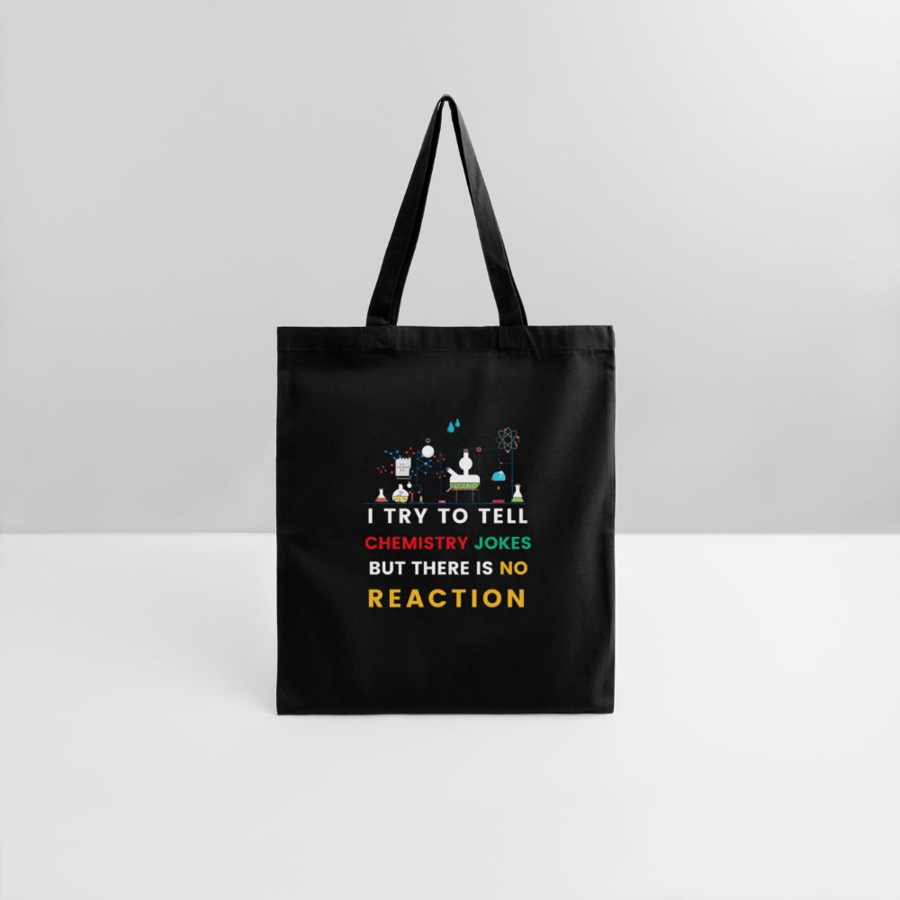 Chemistry jokes new design 2025 tote bag - black