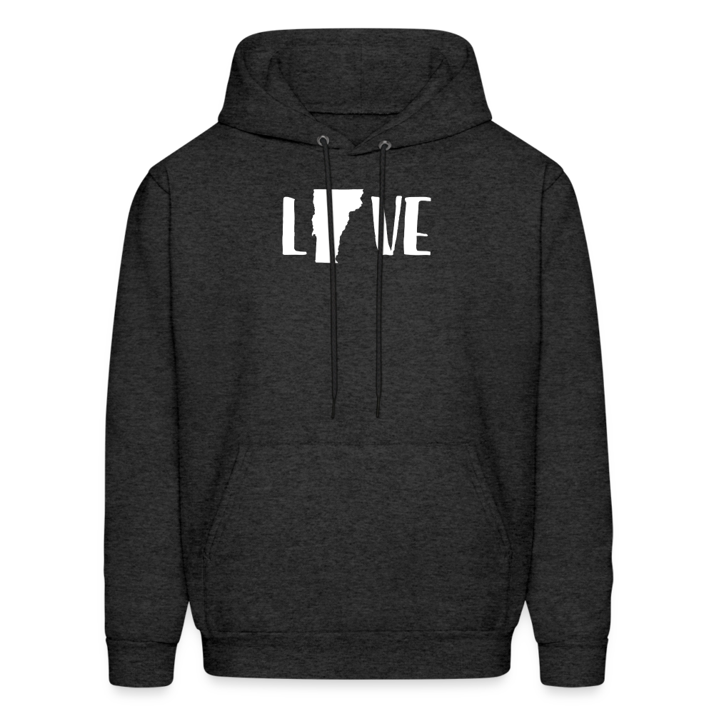 S00045 Vermont -Love Men's Hoodie - charcoal grey