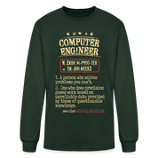 K00800 Computer Engineer crewneck - Computer Engineer see also WIZARD, MAGICIAN, - forest green