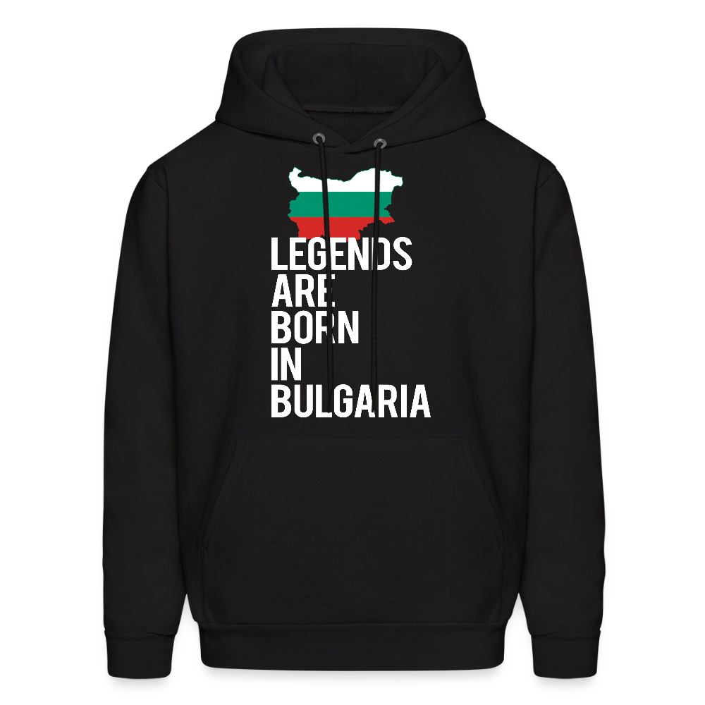 Men hoodie K00414 Bulgaria Hoodie - Legends are born in Bulgaria, Bulgarian Gift  Men's Hoodie - black