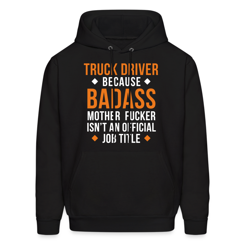 SB10433 Truck  driver badass Men's Hoodie - black