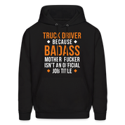 SB10433 Truck  driver badass Men's Hoodie - black