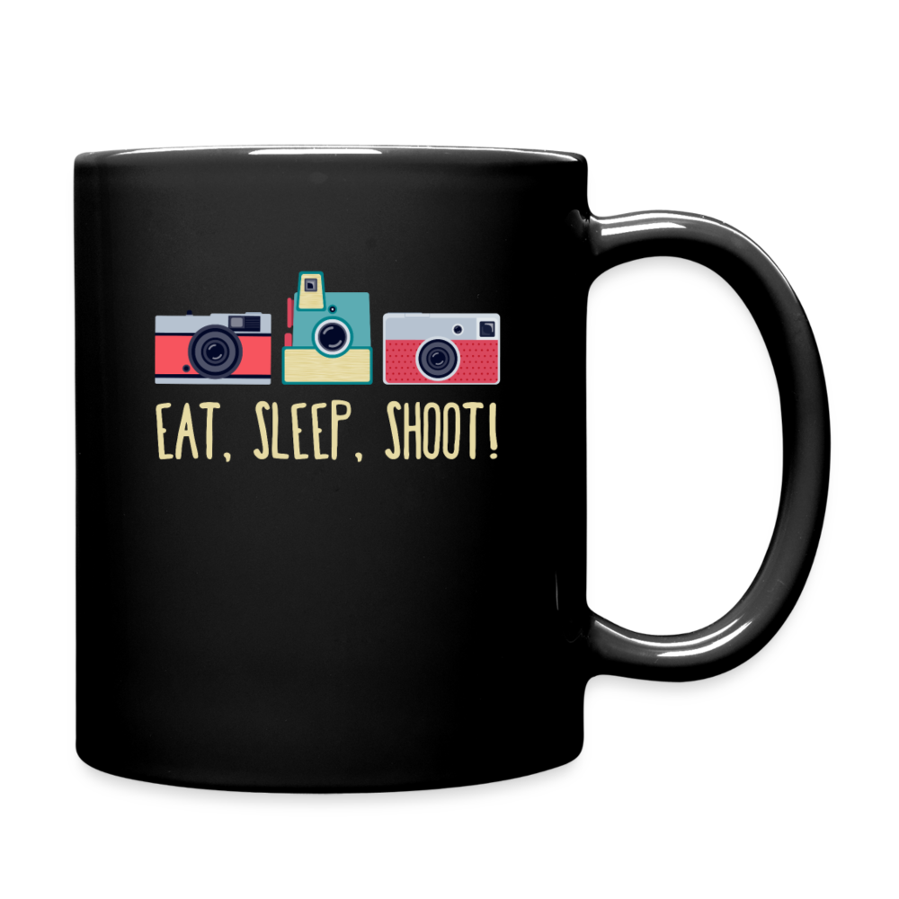 Eat, sleep, shoot! Full Color Mug - black