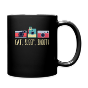 Eat, sleep, shoot! Full Color Mug - black