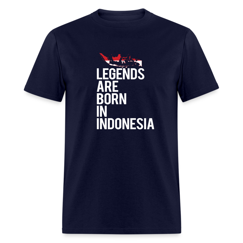 Legends are born in Indonesia Unisex Classic T-Shirt - navy